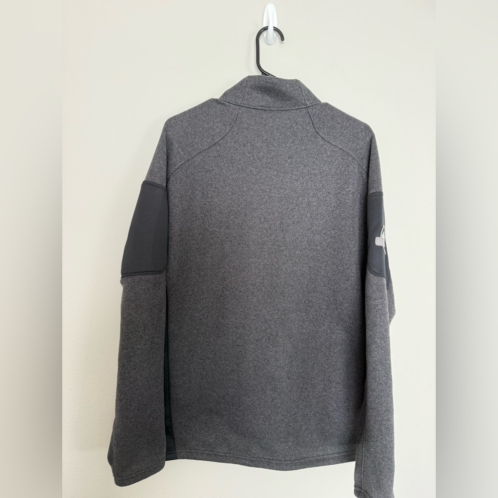 Men’s Spyder Charcoal and Black Full-Zip Jacket L - Picture 2 of 5
